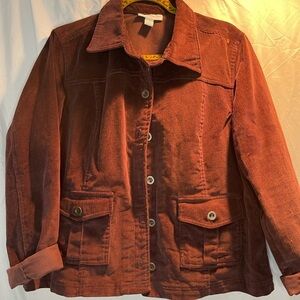 DRESS BARN corduroy jean jacket